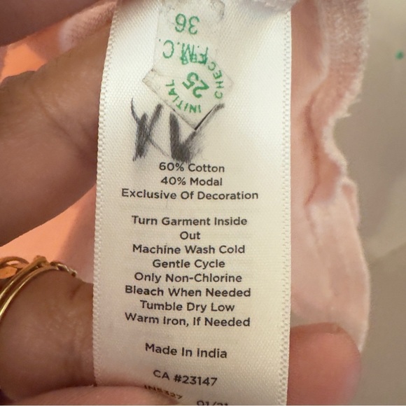 Talbots Eyelet Ruffle Collar Sleeveless Top Pink Women Size XL - Picture 4 of 7